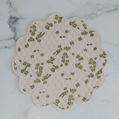 scalloped cotton posy placemat1