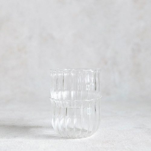 scalloped glass votives