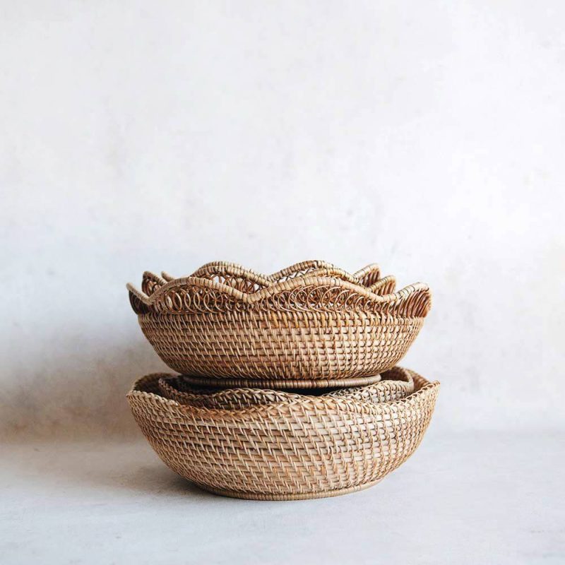 scalloped rattan baskets 709242c8 1cf2 4db7 aed7 e92672852228