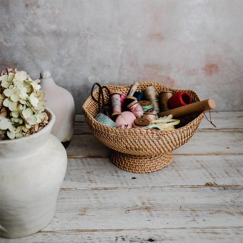 scalloped rattan bowl3