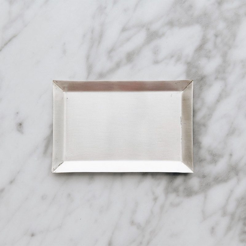 silver plated dish rectangle small