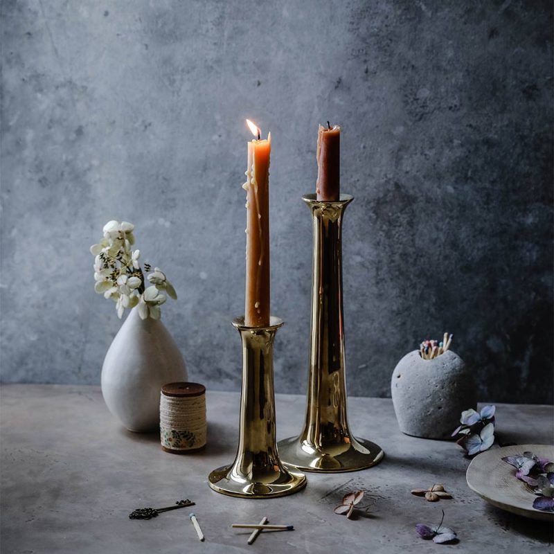 simple gold candlestick