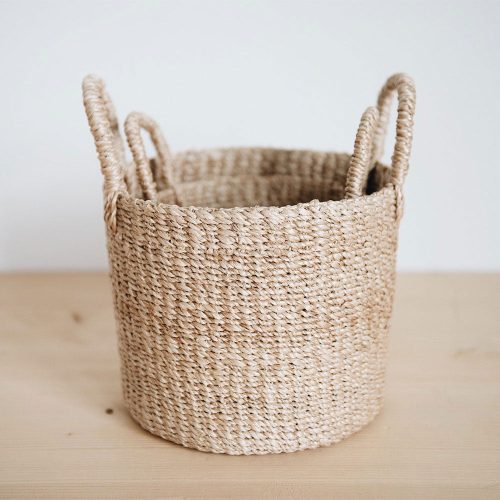 small woven basket set1