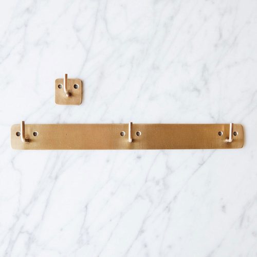 wall hooks brass