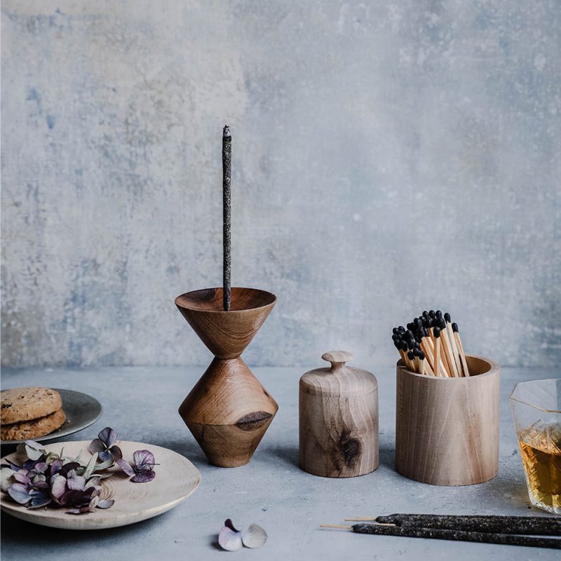 walnut incense burner