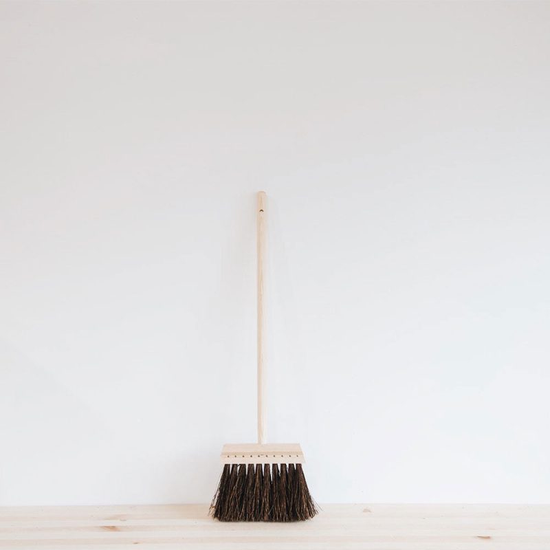 wood floor broom short