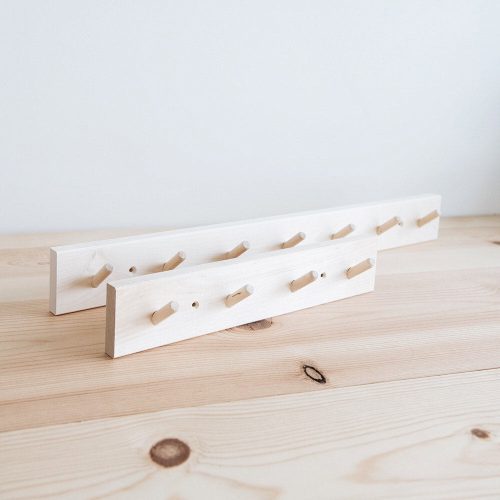 wood peg rails