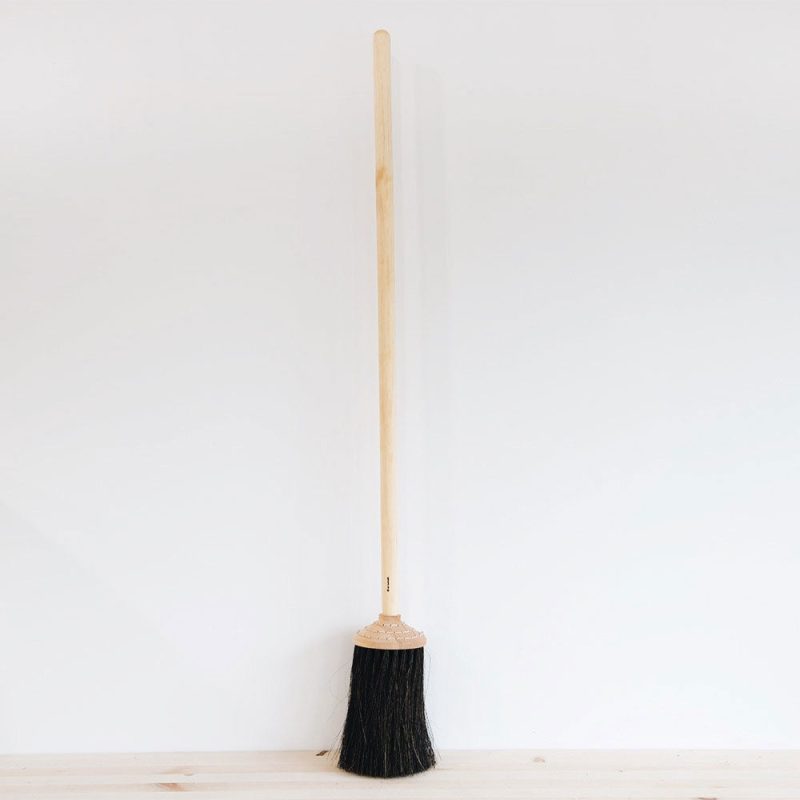 wood porch broom