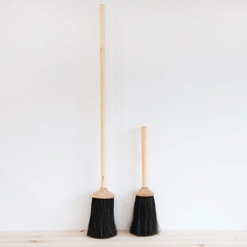 wood porch broom short