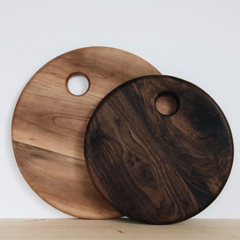 wooden cheese board round