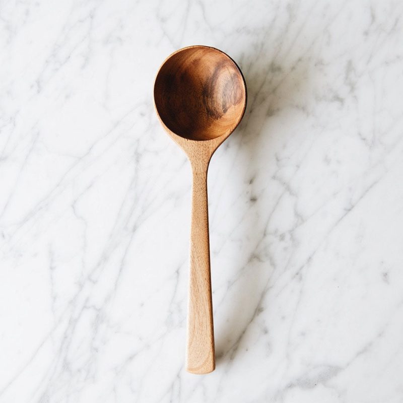 wooden soup ladle