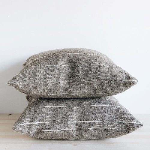 wool throw pillow natural with white dash1