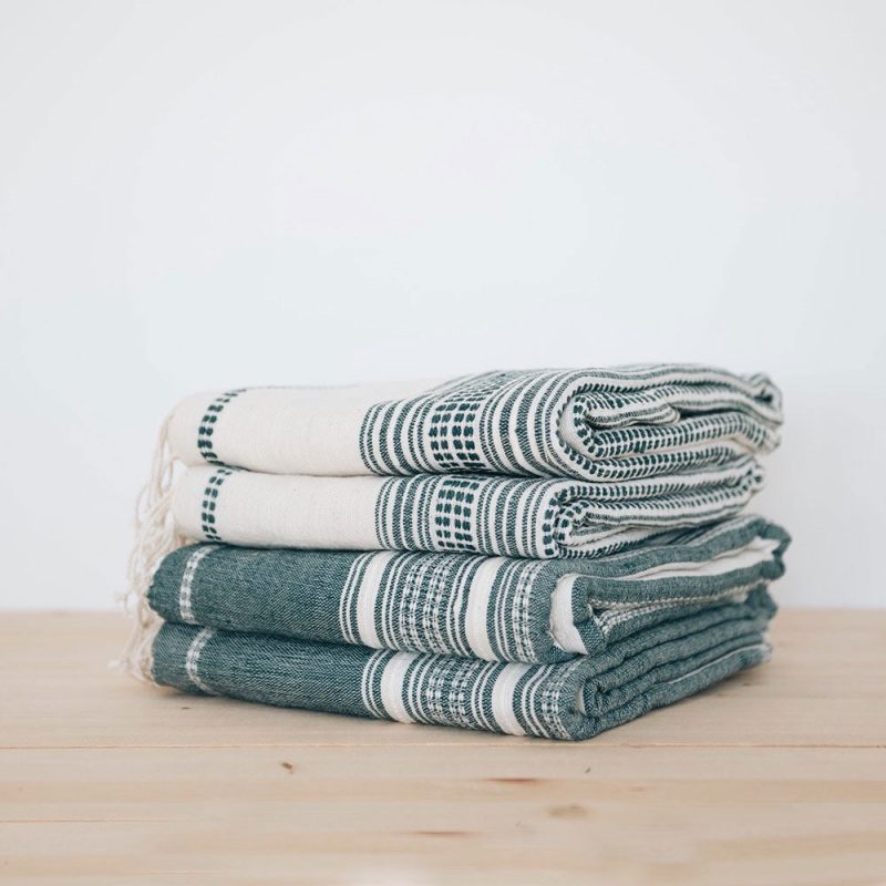 ziggy towel teal